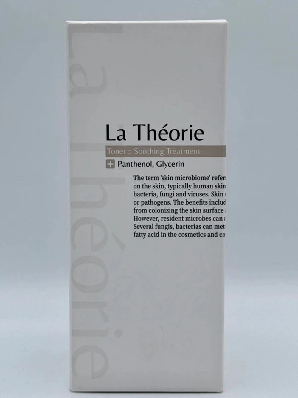 La Theorie Toner Soothing Treatment Korean Toner (Fatty Acid Free 7.10 FlOz) NIB
